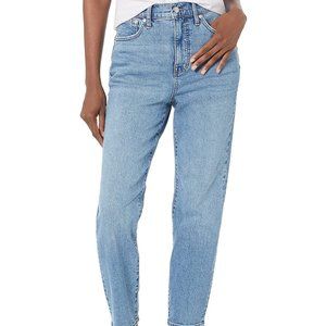 Madewell Mom Jean in Basley Wash